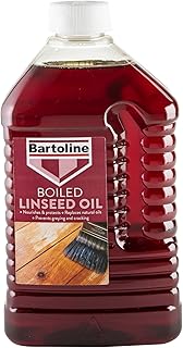 Huile de lin bouillie Bartoline 2 L – protecteur à séchage rapide pour meubles de jardin et bois d’intérieur.