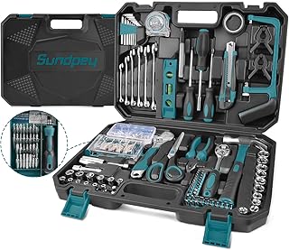 Mallette à Outils 257 Pièces Caisse à Outil Complete - Sundpey Boite a Outils Portable Marteau Pinces Tournevis Clé Douille Ruban Mesurer Kits d