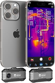 Caméra thermique Thermal Master P1 pour iPhone 15/16 et Android Caméra infrarouge Thermocaméras avec résolution X³ IR 320x240, -20℃-600℃ Inspection de maison 15x Zoom