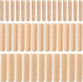 90 Pièces Assortiment de Chevilles en Bois Coniques Rainurées M6 M8 M10 pour Fraisage, Rainurage, Artisanat, Bricolage, Menuiserie