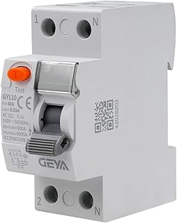 Disjoncteur différentiel 40A 30ma 2 broches Differentiel RCCB AC 220V Disjoncteurs électriques 2P 40A Disjoncteur GYL10-2P-40A-0,03A.