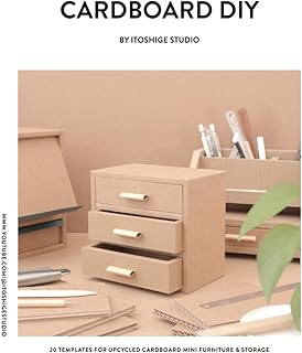 CARDBOARD DIY BY ITOSHIGE STUDIO 20 TEMPLATES FOR MINI FURNITURE & STORAGE