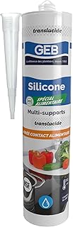 GEB Mastic Silicone spécial contact alimentaire couleur translucide 280 ml