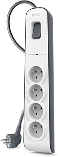 Belkin Parafoudre 4 prises, 525 Joules, cordon 2 m Blanc