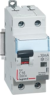 411002 Disjoncteur Différentiel 16a - 30ma - Type Ac - 1p+n - 2 Modules - Neutre à Droite - Auxiliarisable - Legrand