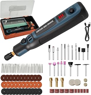 Outil Rotatif Multifonction Sans Fil, Stylo Graveur Électrique avec 96 Accessoires, USB Rechargeable Kit d