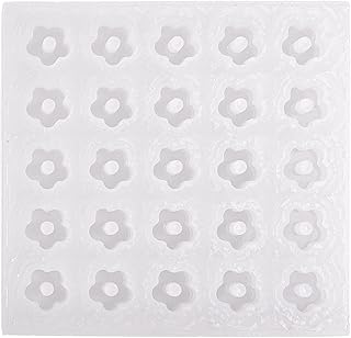 JDIEOQA Moule En Silicone Avec Pendentif En Forme Fleur En Résine Époxy, Porte-clés, Bijoux Pour Bagages, Sacs, Accessoires Collier