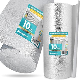 Isolant Thermique Feuille 3x0,5x10m Isolation Durable Réflecteur Chaleur Radiateur Barrière Réfléchissante Économie d