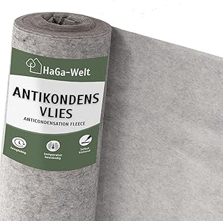 Non-tissé anti-condensation HaGa 95g/m² 10m x 1,2m autocollant pour tôle trapézoïdale, tôle d