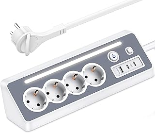 Multiprise avec USB et 2 Types C - Multiprise d