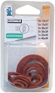 Boutté KIT JCFX19 Assortiment 19 Joints Fibre, Rouge