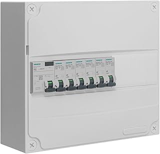 SIEMENS Tableau électrique pré-équipé 1 rangée 13 modules 6 disjoncteurs 1 interrupteur différentiel
