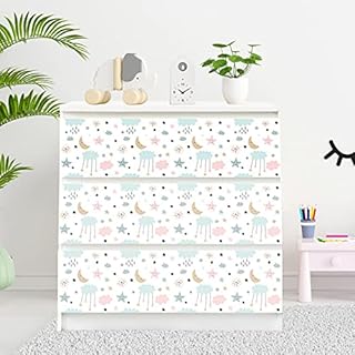 Adzif.biz Le sticker de decoration - Lot de 3 Stickers Adhésif pour Meuble IKEA MALM - Modèle Baby